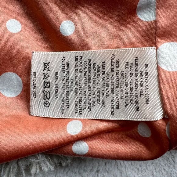 Anthropologie Elevenses Womens Size 2 XS Deep Pile Fleece Teddy Jacket Mob Wife - Picture 6 of 10